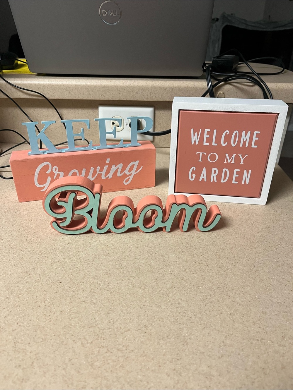 Wood Garden Home Decor Signs - Welcome to my garden - Bloom